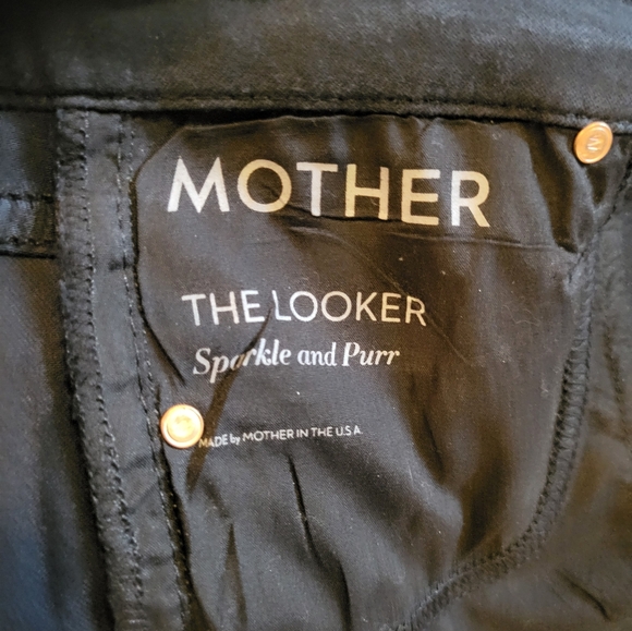 Mother coated black jeggings with sparkle size 26 - Picture 5 of 5